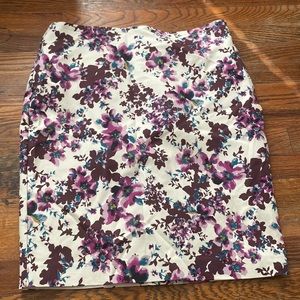 Ann Taylor floral printed skirt size 12